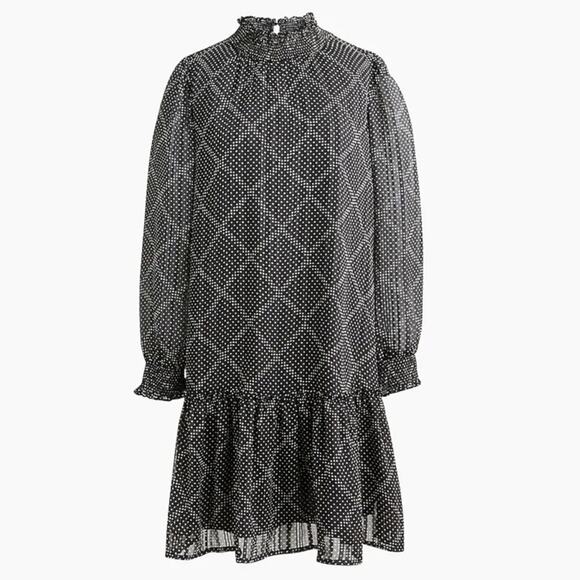 ⭐ 🔥 50% OFF SALE — FINAL PRICE J Crew Mini Polka Dot Shift Dress Size Large NWT - Picture 3 of 6